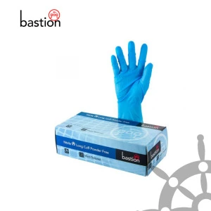 Bastion Nitrile Powder Free Gloves 300mm Cuff Blue