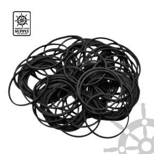 Machine Rubber Band 100 pcs Black, Lime Green, Orange, Red